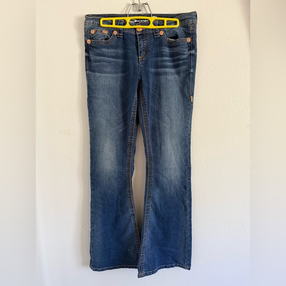 Seven7 Dark Blue Flare Jeans